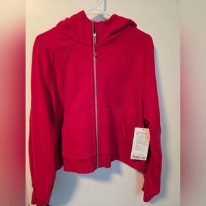 lululemon athletica full zip Scuba Hoodie Dark Red M/L